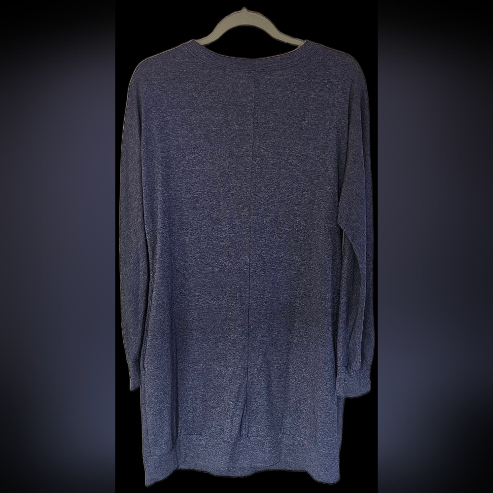 Casual Navy Long Sleeve Dress - Picture 2 of 6
